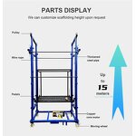 Electric Scaffolding Manufacturer - 500kg 3-6m Foldable Construction Goods Lift