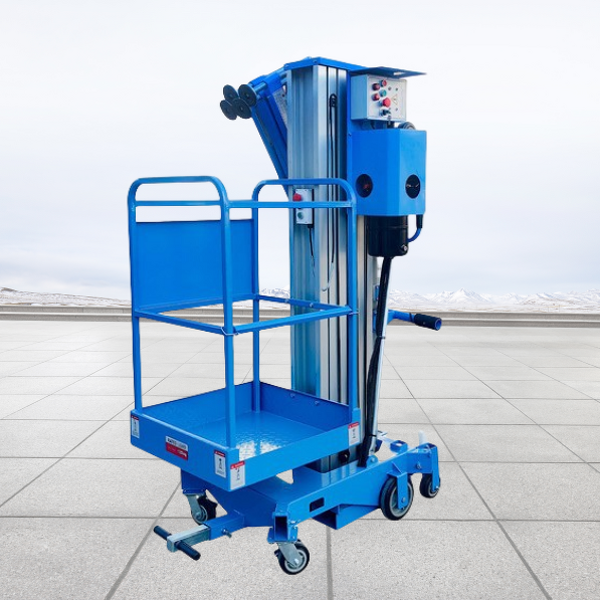 Compact Vertical Manlift Factory - Price 6 M Electric Aluminum Ladder for Painting