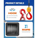 Small Electric Hoist Manufacturer - PA300 1000kg Construction Lifting Machine