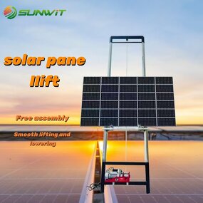 Portable Solar Panel Lift Factory - Safe 8-12m Height Movable Electric