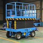 Wheeled Aerial Skylift Factory - 8-10 m Mobile Electric Hydraulic Scissor Lift