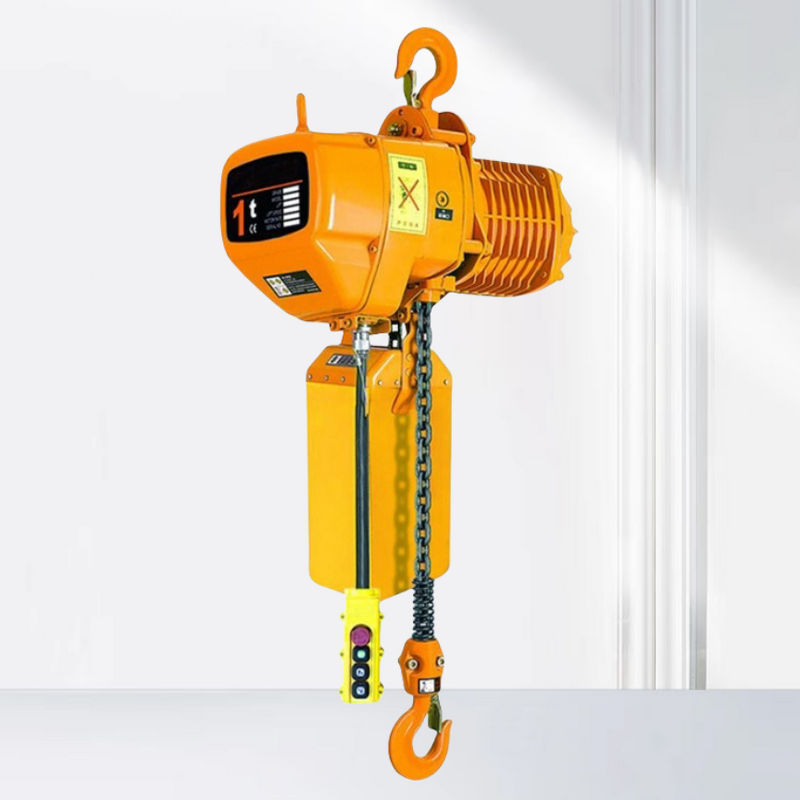 Electric Chain Hoist Factory - 500kg Dual Speed Winch with Motorized Trolley