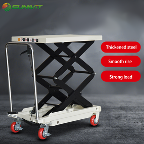 Hydraulic Lift Table Supplier - 500lbs Capacity with Wheels Non-Slip Pad