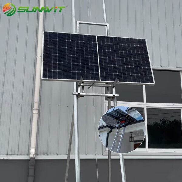 Solar Panel Lift Factory - Automatic Folding Electric Ladder Hoist