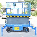 Wheeled Aerial Skylift Factory - 8-10 m Mobile Electric Hydraulic Scissor Lift