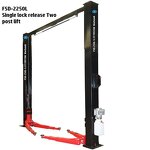 2 Post Car Lift Manufacturer - 4.0T Automatic Unlock Electrical Release Floor
