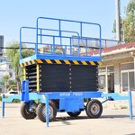 Self-driving Scissor Lift Factory - Fully 4-16m Aerial Lift Mobile Hydraulic