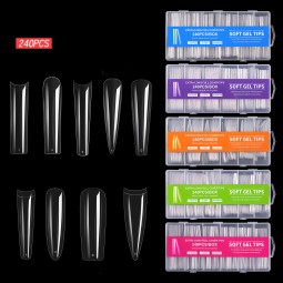 Nail Tips Factory - OEM 120pcs Acrylic Coffin Forms