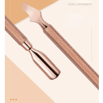 Cuticle Pusher Factory - OEM Rose Gold Double-ended