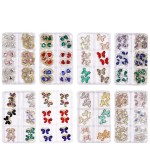 Nail Charms Factory - OEM 3D Alloy Rhinestones Decoration