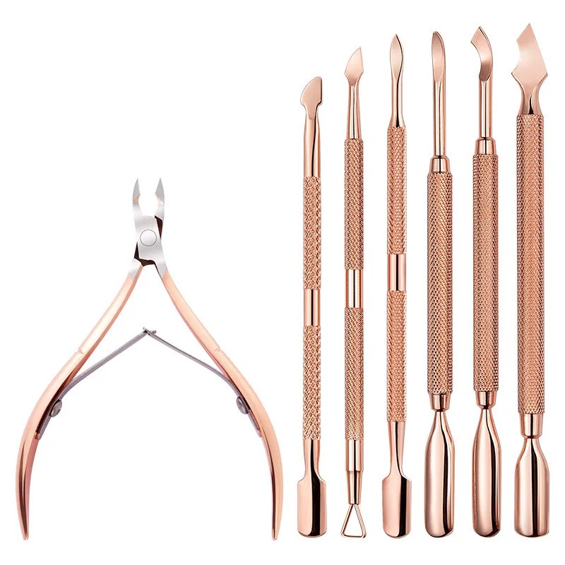Cuticle Pusher Factory - OEM Rose Gold Double-ended