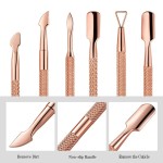 Cuticle Pusher Factory - OEM Rose Gold Double-ended