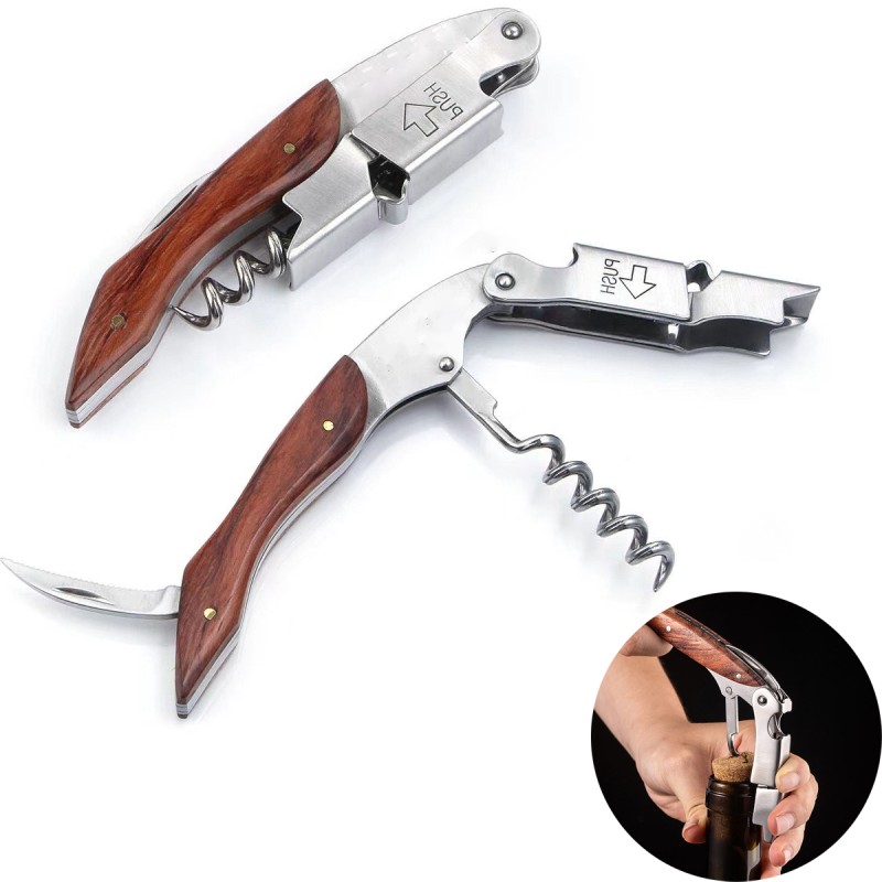 Wine Bottle Opener Factory - OEM Stainless Steel 3 in 1