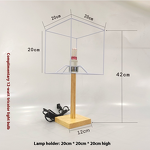 Table Lamp Kit Supplier - OEM Handmade Woven Solid Wood DIY