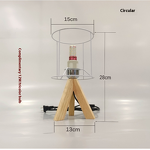 Table Lamp Kit Supplier - OEM Handmade Woven Solid Wood DIY