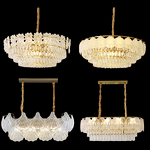 Glass Chandelier Manufacturer - OEM Romantic Luxury Adjustable Height