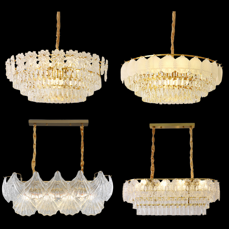 Glass Chandelier Manufacturer - OEM Romantic Luxury Adjustable Height