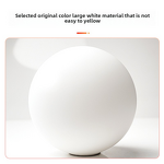 Pendant Lampshade Supplier - OEM White Jade Acid Washed Spherical