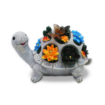 Resin Statue Factory - OEM Outdoor Turtle Solar Garden Decoration
