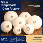 G9 Glass Lampshade Factory - OEM Modern Rustic Round White Frosted