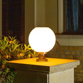Solar Globe Light Supplier - OEM Outdoor Landscape Pillar Light