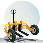 Rough Terrain Pallet Truck Manufacturer - OEM 1000kg 1250kg Manual
