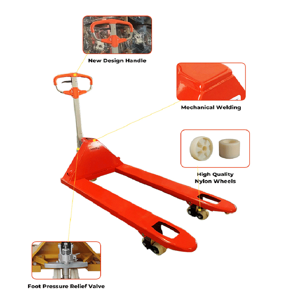 Manual Pallet Jack Supplier - OEM 3ton 550mm PU Wheels Truck