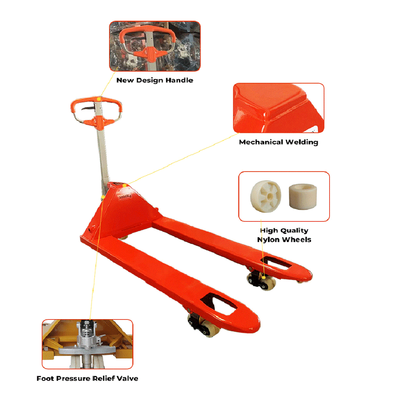 Manual Pallet Jack Supplier - OEM 3ton 550mm PU Wheels Truck