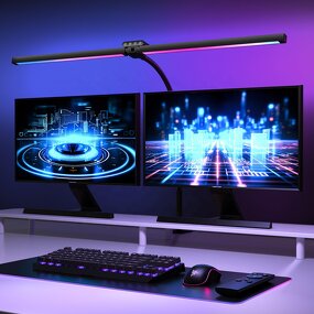 RGB Desk Lamp Factory - OEM Remote Control 5 Modes Double Head