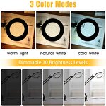 Metal Magnifying Glass Lamp Supplier - OEM 12W Clip-on 3 Color Modes