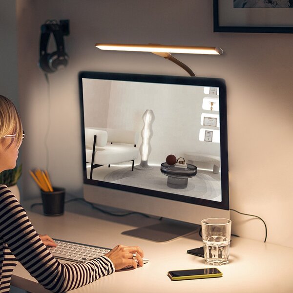 Clamp Desk Lamp Factory - OEM Wholesales Touch Dimmable Flexible