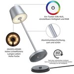 Luxury Table Lamp Manufacturer - OEM Modern Aluminium USB Rechargeable