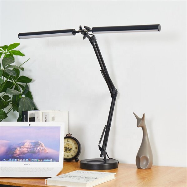Dual Light Desk Lamp Factory - OEM Wholesales Foldable Metal Swing Arm