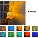 LED Bedside Lamp Supplier - OEM Ins 16 Color Dynamic Water Ripple