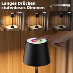 Aluminium Table Lamp Supplier - OEM 3W Luxury Warm Light RGB USB