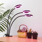 Plant Grow Light Factory - OEM 27W Flexible Arm 3 Heads Timing