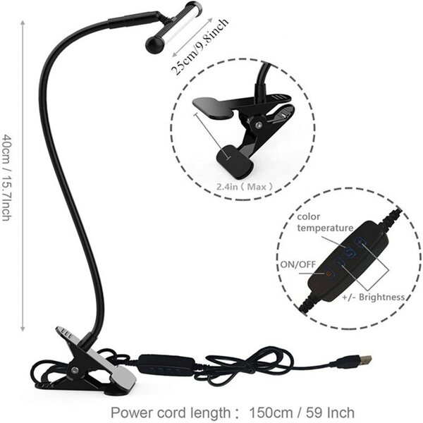 Flexible Modern Desk Lamp Manufacturer - OEM 3 Color Temperature Dimmable