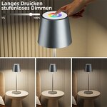 Luxury Table Lamp Manufacturer - OEM Modern Aluminium USB Rechargeable