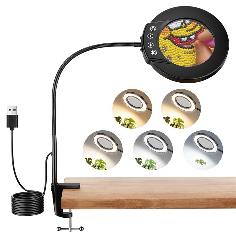 Magnifier Loup Lamp Supplier - OEM New Arrival Touch Control 5 Modes