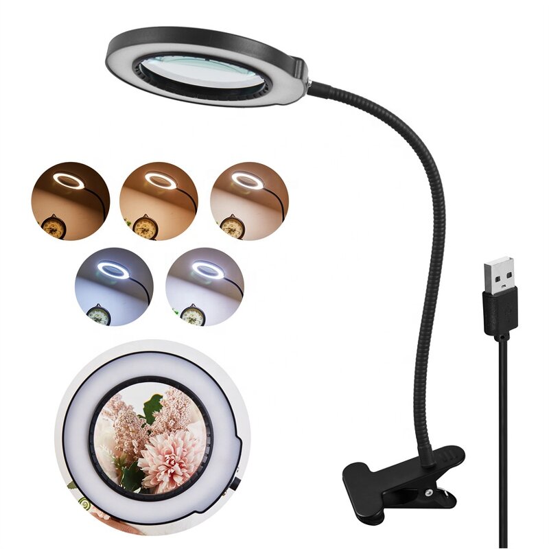 Magnifier Loupe Lamp Factory - OEM Flexible Arm Touch Control USB
