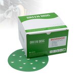 Green Aluminum Oxide Sandpaper Factory - OEM 180# 125mm Round 17 Holes