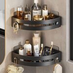 Toilet Storage Rack Supplier - OEM Punch-Free Double-Tiered Metal