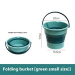 Folding Plastic Bucket Factory - OEM Portable Lid Household Thickened