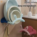 Wall Hanging Basin Rack Factory - OEM Double Tiers Retractable Plastic