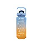 Water Bottle Factory - OEM 2000ML Frosted Gradient Large Capacity
