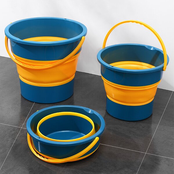 Folding Plastic Bucket Factory - OEM Portable Lid Household Thickened