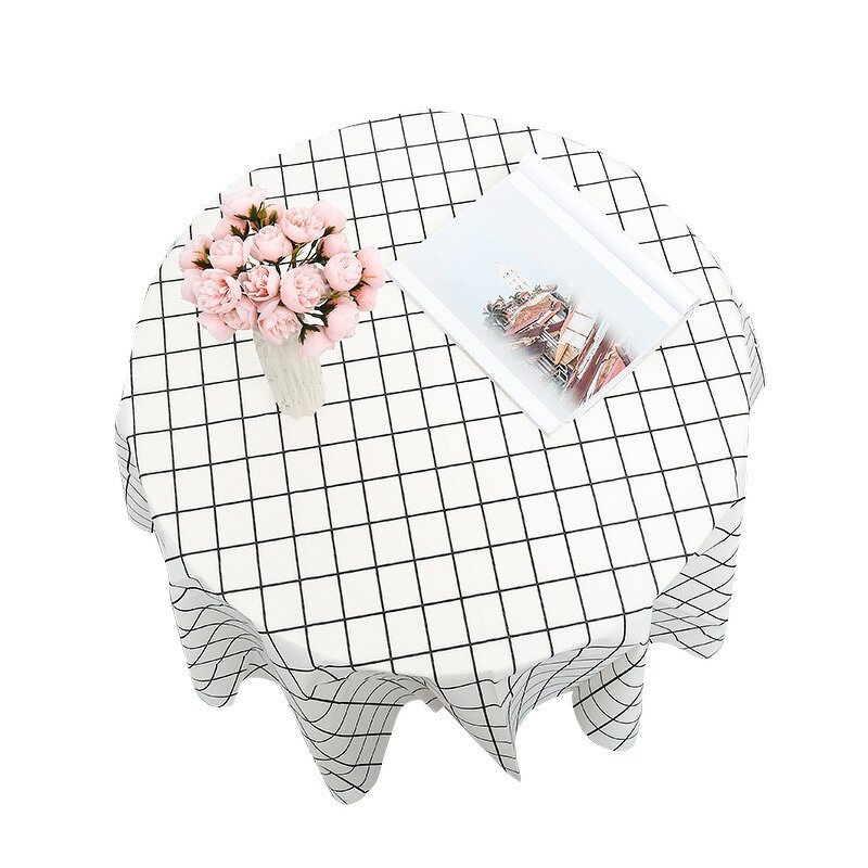 Tablecloth Factory - OEM Nordic Style Simple Plaid Waterproof