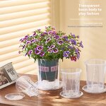Orchid Flower Pot Factory - OEM Transparent Plastic Root Control