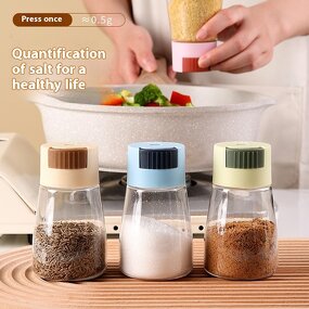 Salt Control Bottle Supplier - OEM Quantitative Plastic Kitchen Seasoning