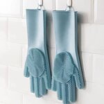 Bath Gloves Factory - OEM Durable Medium Thickness Waterproof Silicone